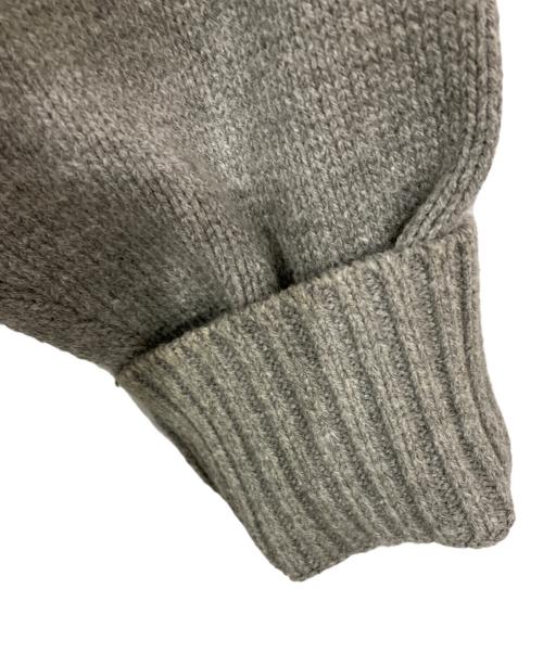 MAISON SPECIAL（メゾンスペシャル）MAISON SPECIAL (メゾンスペシャル) ライフワードエンブロイダリーニットカーディガン グレー サイズ:FREEの古着・服飾アイテム