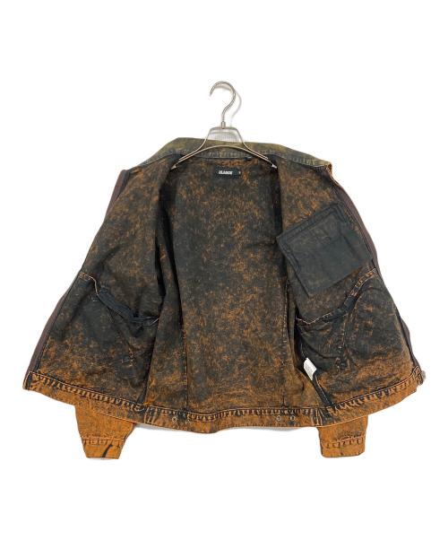 X-LARGE（エクストララージ）X-LARGE (エクストララージ) Dickies (ディッキーズ) OVERDYE WORK JACKET オレンジ サイズ:Mの古着・服飾アイテム