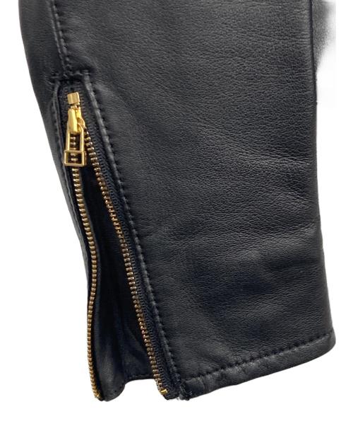 UNITED ARROWS（ユナイテッドアローズ）UNITED ARROWS (ユナイテッドアローズ) フォックスファーライダースジャケット ブラック サイズ:38の古着・服飾アイテム