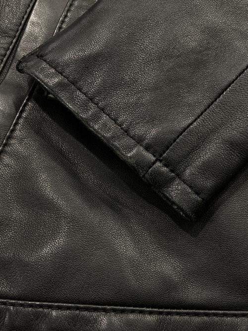 UNITED ARROWS（ユナイテッドアローズ）UNITED ARROWS (ユナイテッドアローズ) フォックスファーライダースジャケット ブラック サイズ:38の古着・服飾アイテム