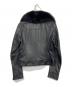 UNITED ARROWS (ユナイテッドアローズ) フォックスファーライダースジャケット ブラック サイズ:38：8000円