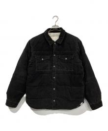 REMI RELIEF（レミレリーフ）の古着「コーデュロイダウンジャケット」｜ブラック