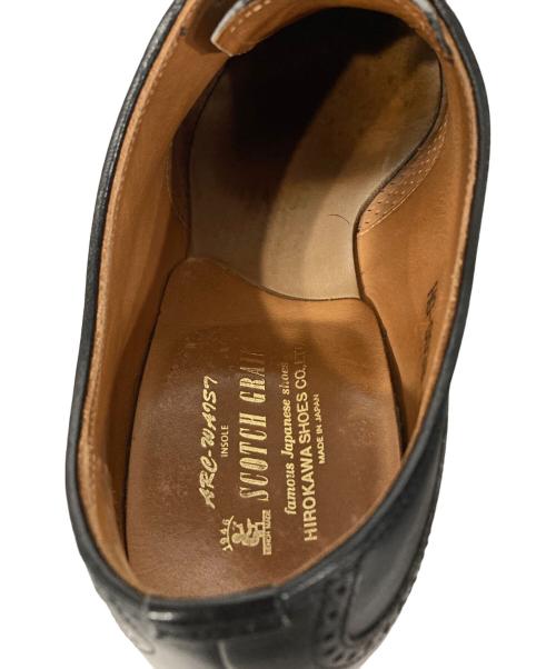 SCOTCH GRAIN（スコッチグレイン）SCOTCH GRAIN (スコッチグレイン) ストレートチップシューズ ブラック サイズ:25.0の古着・服飾アイテム