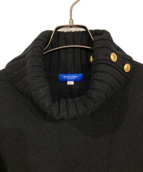 BLUE LABEL CRESTBRIDGE（ブルーレーベルクレストブリッジ）BLUE LABEL CRESTBRIDGE (ブルーレーベルクレストブリッジ) ニットワンピース ブラック サイズ:38の古着・服飾アイテム
