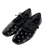 SY UNITED ARROWSシーユナイテッドアローズ）の古着「マルチドットバレエフラット」｜ブラック