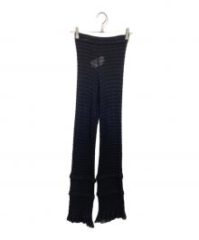 Acne studios（アクネ ストゥディオス）の古着「裾ティアードパンツ」｜ブラック