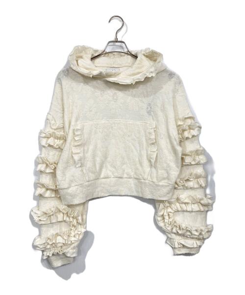 MADE BY DAY（メイド マイ デイ）MADE BY DAY (メイド マイ デイ) Playful Volume Hoodie ホワイト サイズ:F 未使用品の古着・服飾アイテム