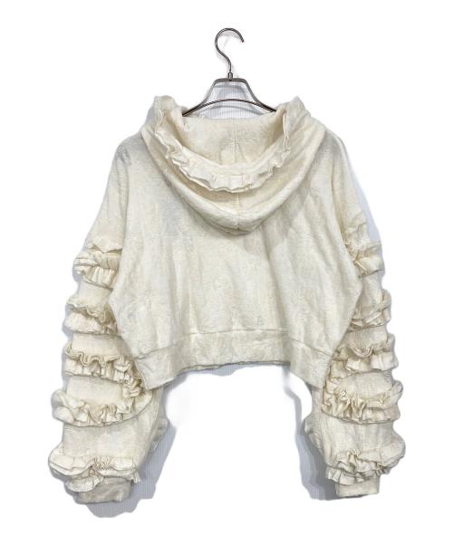 MADE BY DAY（メイド マイ デイ）MADE BY DAY (メイド マイ デイ) Playful Volume Hoodie ホワイト サイズ:F 未使用品の古着・服飾アイテム