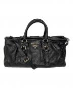 PRADAプラダ）の古着「ディアスキン2wayバッグ」｜ブラック