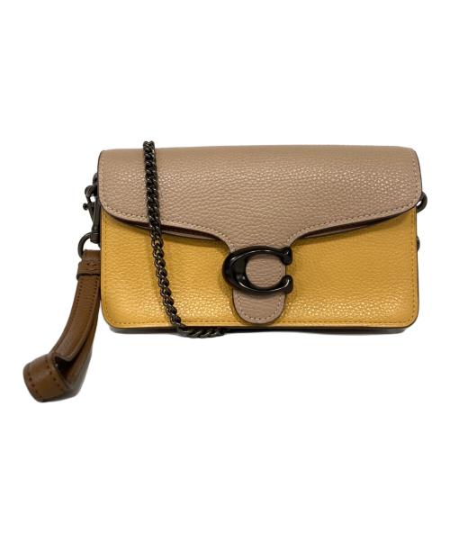 COACH（コーチ）COACH (コーチ) タビー クロスボディ カラーブロック イエロー×ブラウンの古着・服飾アイテム