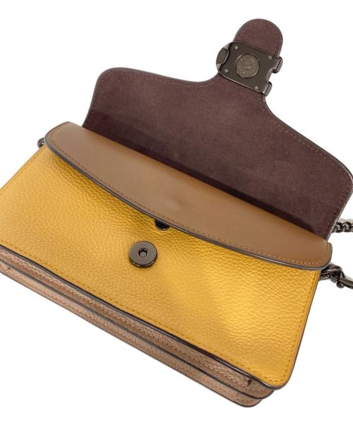 COACH（コーチ）COACH (コーチ) タビー クロスボディ カラーブロック イエロー×ブラウンの古着・服飾アイテム