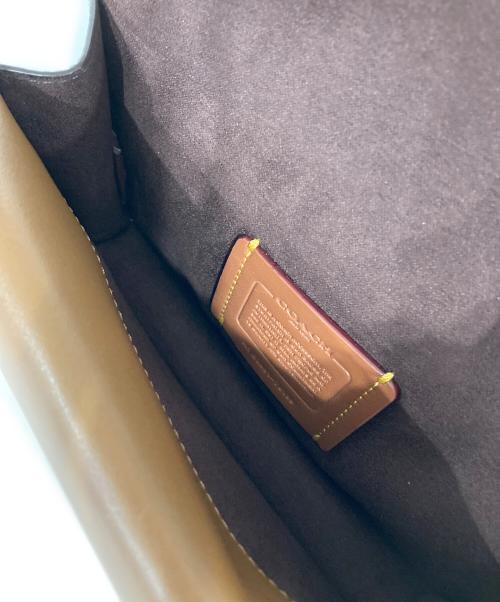 COACH（コーチ）COACH (コーチ) タビー クロスボディ カラーブロック イエロー×ブラウンの古着・服飾アイテム