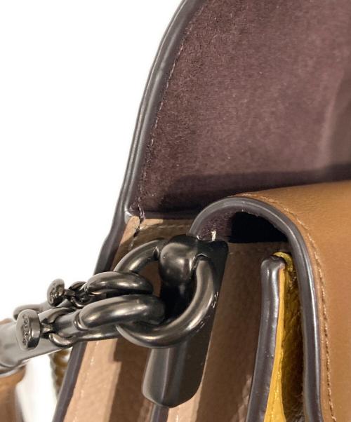 COACH（コーチ）COACH (コーチ) タビー クロスボディ カラーブロック イエロー×ブラウンの古着・服飾アイテム