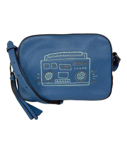 COACH（コーチ）COACH (コーチ) Keith Haring (キースヘリング) ショルダーバッグ ブルーの古着・服飾アイテム