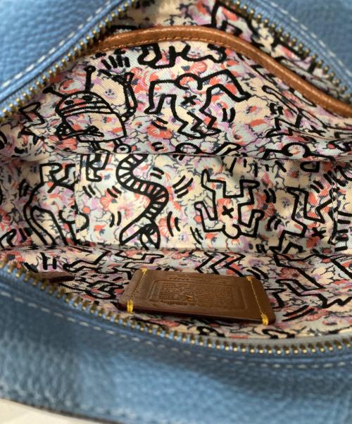COACH（コーチ）COACH (コーチ) Keith Haring (キースヘリング) ショルダーバッグ ブルーの古着・服飾アイテム