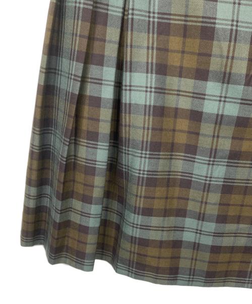 O'NEIL OF DUBLIN（オニールオブダブリン）O'NEIL OF DUBLIN (オニールオブダブリン) SCAPA (スキャパ) ウールラップスカート グリーン サイズ:40の古着・服飾アイテム