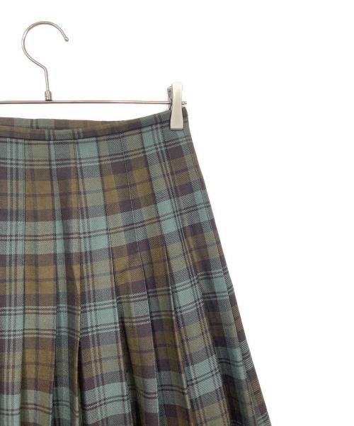 O'NEIL OF DUBLIN（オニールオブダブリン）O'NEIL OF DUBLIN (オニールオブダブリン) SCAPA (スキャパ) ウールラップスカート グリーン サイズ:40の古着・服飾アイテム