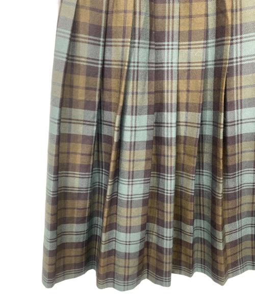 O'NEIL OF DUBLIN（オニールオブダブリン）O'NEIL OF DUBLIN (オニールオブダブリン) SCAPA (スキャパ) ウールラップスカート グリーン サイズ:40の古着・服飾アイテム