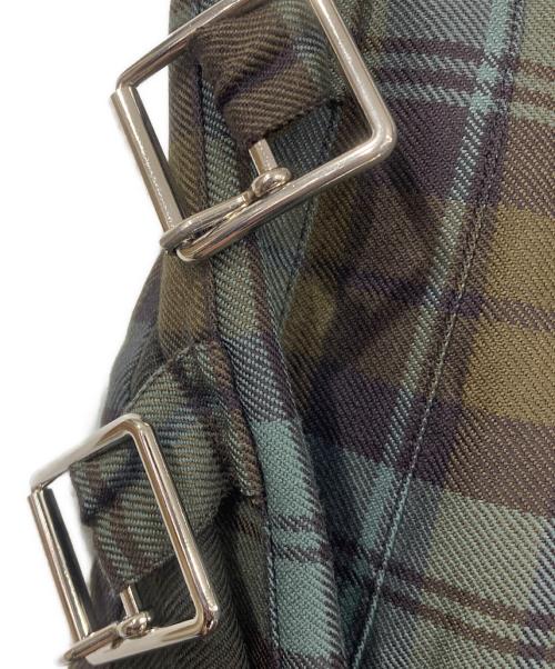 O'NEIL OF DUBLIN（オニールオブダブリン）O'NEIL OF DUBLIN (オニールオブダブリン) SCAPA (スキャパ) ウールラップスカート グリーン サイズ:40の古着・服飾アイテム