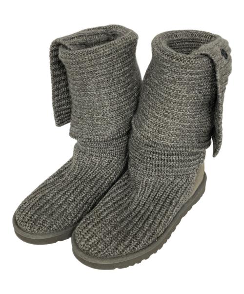 UGG（アグ）UGG (アグ) クラシック カーディ ニットブーツ グレー サイズ:24.0の古着・服飾アイテム