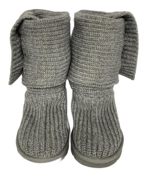 UGG（アグ）UGG (アグ) クラシック カーディ ニットブーツ グレー サイズ:24.0の古着・服飾アイテム