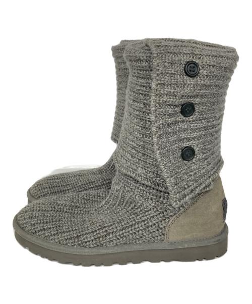 UGG（アグ）UGG (アグ) クラシック カーディ ニットブーツ グレー サイズ:24.0の古着・服飾アイテム