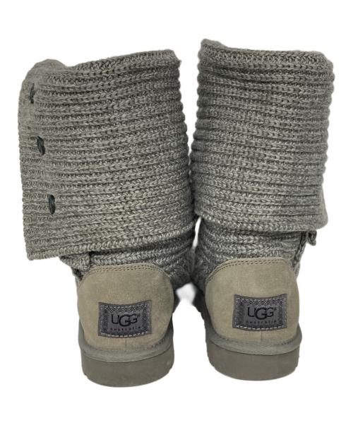 UGG（アグ）UGG (アグ) クラシック カーディ ニットブーツ グレー サイズ:24.0の古着・服飾アイテム