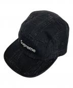 SUPREME×wiliam halsteadシュプリーム）の古着「Broken Tweed Camp Cap」｜ブラック