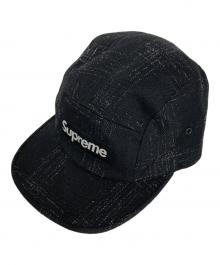 SUPREME×wiliam halstead（シュプリーム）の古着「Broken Tweed Camp Cap」｜ブラック