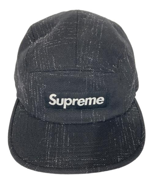 SUPREME（シュプリーム）Supreme (シュプリーム) wiliam halstead Broken Tweed Camp Cap ブラックの古着・服飾アイテム