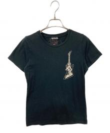 Hysteric Glamour（ヒステリックグラマー）の古着「ギターガールTシャツ」｜ブラック