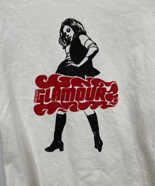 Hysteric Glamour（ヒステリックグラマー）Hysteric Glamour (ヒステリックグラマー) ラグランTシャツ ホワイト×ブラック サイズ:FREEの古着・服飾アイテム