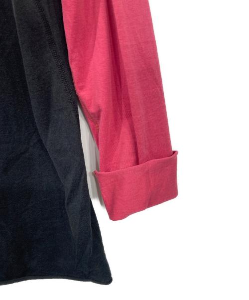 Hysteric Glamour（ヒステリックグラマー）Hysteric Glamour (ヒステリックグラマー) ラグランカットソー ブラック×ピンク サイズ:FREEの古着・服飾アイテム