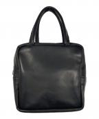 MORMYRUSモルミルス）の古着「レザーキューブトート」｜ブラック