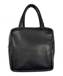 MORMYRUS（モルミルス）の古着「レザーキューブトート」｜ブラック