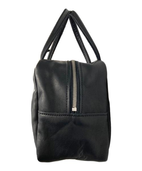 MORMYRUS（モルミルス）MORMYRUS (モルミルス) レザーキューブトート ブラックの古着・服飾アイテム