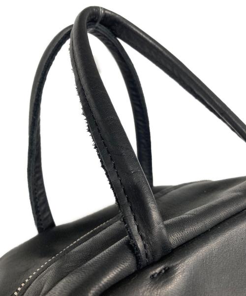 MORMYRUS（モルミルス）MORMYRUS (モルミルス) レザーキューブトート ブラックの古着・服飾アイテム