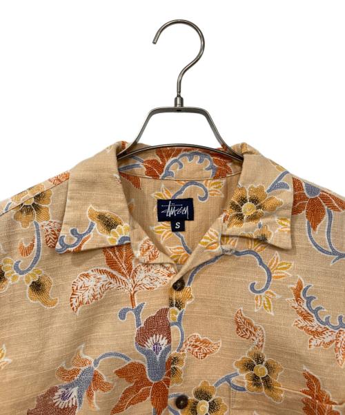 stussy（ステューシー）stussy (ステューシー) アロハシャツ オレンジ サイズ:Sの古着・服飾アイテム