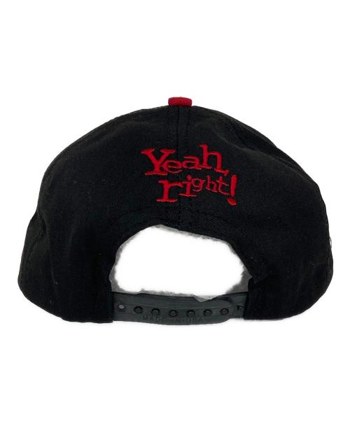 DISNEY（ディズニー）DISNEY (ディズニー) he's JUST mouseキャップ ブラックの古着・服飾アイテム