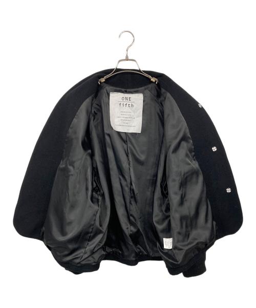 ONE FIFTH（ワンフィフス）ONE FIFTH (ワンフィフス) ノーカラージャケット ブラック サイズ:3の古着・服飾アイテム