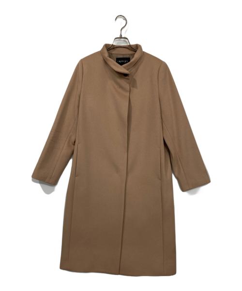 INDIVI（インディヴィ）INDIVI (インディヴィ) 名品スタンドカラーコート ベージュ サイズ:40の古着・服飾アイテム