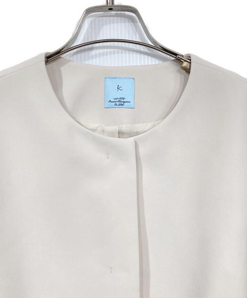 KUMIKYOKU（クミキョク）KUMIKYOKU (クミキョク) コンフォータブルドレープ ジャケット ベージュ サイズ:5(13)の古着・服飾アイテム