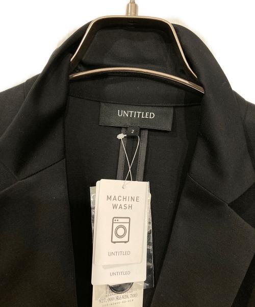UNTITLED（アンタイトル）UNTITLED (アンタイトル) コットン混ジャージ テーラードジャケット サイズ:2 未使用品の古着・服飾アイテム