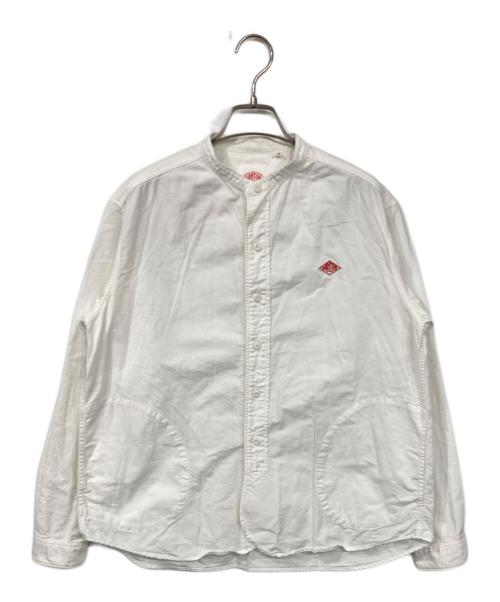 DANTON（ダントン）DANTON (ダントン) バンドカラーシャツ ホワイト サイズ:38の古着・服飾アイテム