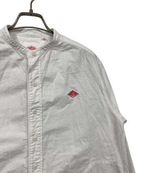 DANTON（ダントン）DANTON (ダントン) バンドカラーシャツ ホワイト サイズ:38の古着・服飾アイテム
