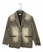 LAGUA GEMラグアジェム）の古着「TAILOREDデニムジャケット」｜グレー