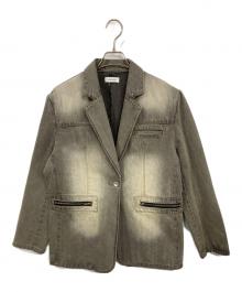 LAGUA GEM（ラグアジェム）の古着「TAILOREDデニムジャケット」｜グレー
