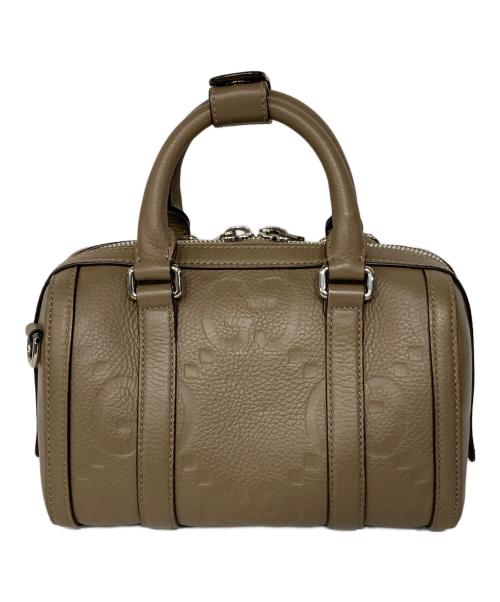 GUCCI（グッチ）GUCCI (グッチ) ジャンボGG 2Wayボストンバッグ ベージュの古着・服飾アイテム