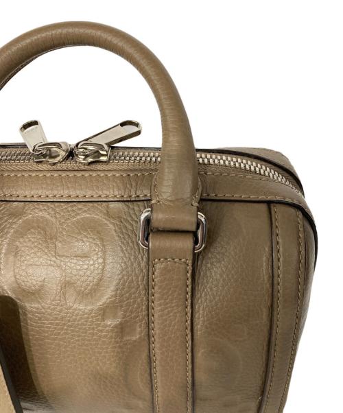 GUCCI（グッチ）GUCCI (グッチ) ジャンボGG 2Wayボストンバッグ ベージュの古着・服飾アイテム