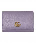 GUCCIグッチ）の古着「ダブルG カードケース」｜パープル